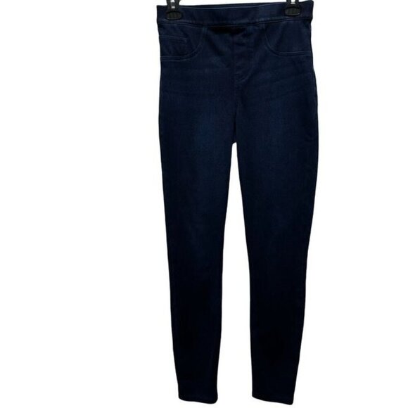Spanx Womens Jean-ish Ankle High-Rise Leggings Blue Denim Size S/P - Picture 4 of 9